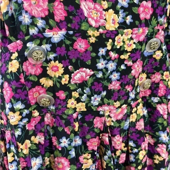 SL Fashions Pink and Yellow Midi Long Sleeve Dress - Picture 4 of 12